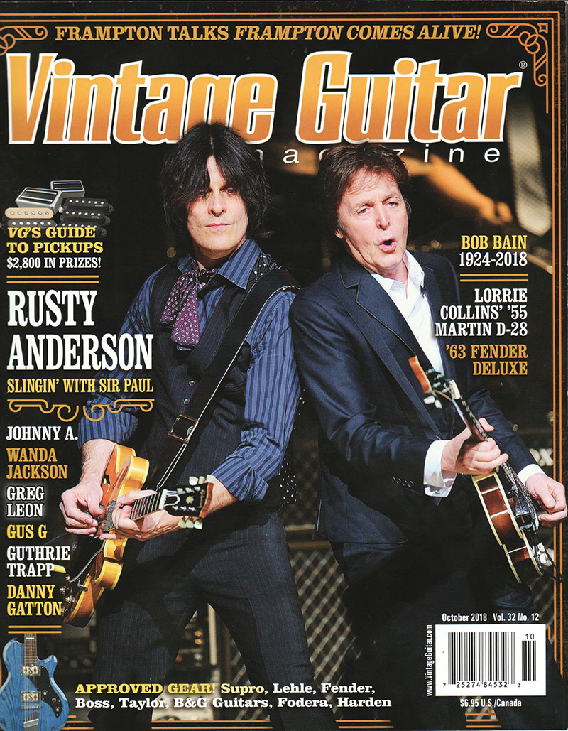 Vintage Guitar Magazine Article (2018)